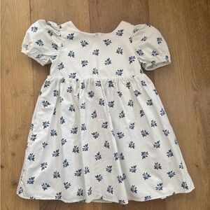 American Girl Dress with Blue Flowers